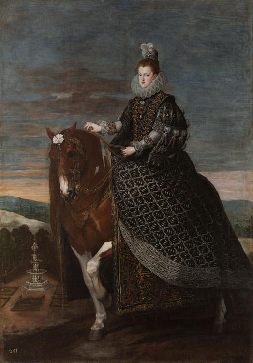 Diego Velazquez Queen Margarita on Horseback (df01) china oil painting image